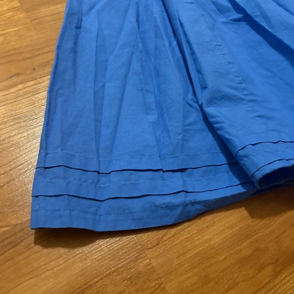 Crown & Ivy Blue Tiered Maxi Dress Women's Large V-Neck Puff Sleeve Pockets - Picture 4 of 11